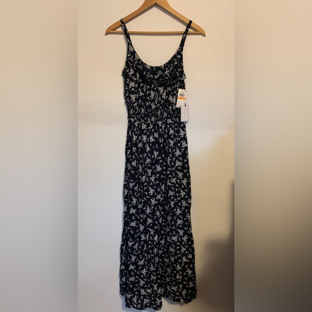 1. State Navy Sleeveless Ruffle Maxi Dress
Women's Sz S NWT
